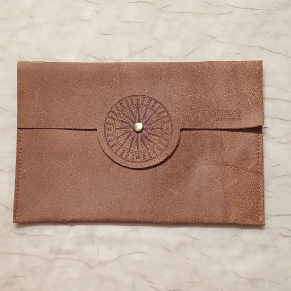 Vintage US News Personalised Travel Journal, Diary Leather Travel Notebook.